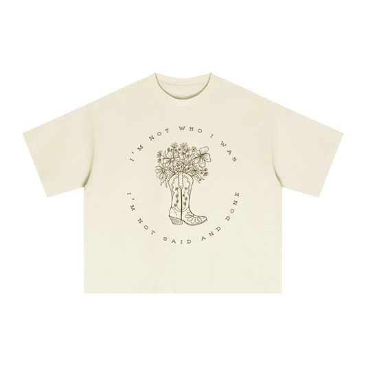Blooming Boots Boxy Tee