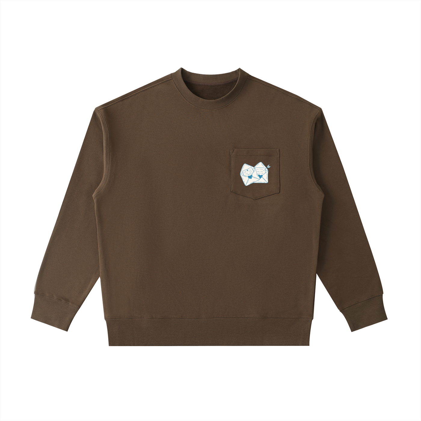 Turquoise and Brown Love Letter Sweatshirt